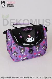 Kuromi Yıkanabilir Organik Mor Beslenme Çantası