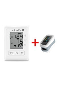 Microlife B1 Classic 1 Kullanıcı 30 Ölçüm Hafızalı Dijital Koldan Tam Otomatik Tansiyon Aleti + Lifetime Parmak Tipi Nabız ve Oksijen Ölçer