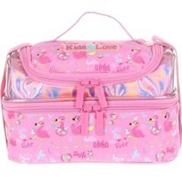 Kaukko L-7095 Termoslu Taş Flamin Pembe Beslenme Çantası