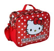 Obm 121262 Baskılı Termoslu Organik Hello Kitty Kırmızı Beslenme Çantası