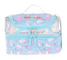 Kaukko Kids&Love Unicornlu Termoslu Çok Renkli Beslenme Çantası