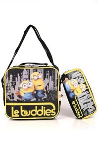 Hakan Çanta 87796 Minions Sarı Beslenme Çantası + Kalemlikli