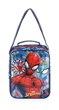 Nohar 41323 Geometrik Yıkanabilir Organik Spider Man Çok Renkli Beslenme Çantası