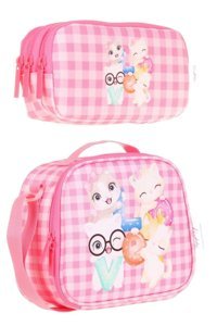Kaukko Termoslu Pembe Beslenme Çantası + Kalemlikli