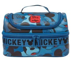 Smiggle Lisanslı Yıkanabilir Organik Mickey Mouse Mavi Beslenme Çantası