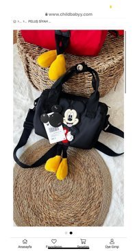 Childbaby Yıkanabilir Organik Kırmızı Beslenme Çantası