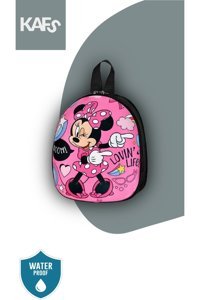 Kaff Hayvan Desenli Yıkanabilir Organik Minnie Mouse Kırmızı Beslenme Çantası