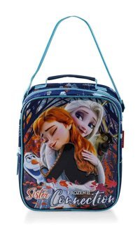 Ottonya 48004 Yıkanabilir Organik Anna - Elsa Mavi Beslenme Çantası