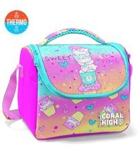 Yaygan Çanta 11881 Kedili Termoslu Pembe Beslenme Çantası