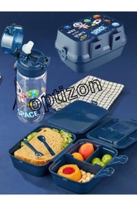Optizon Suluklu Yıkanabilir Mavi Beslenme Çantası