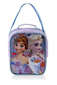Frocx Figürlü Yıkanabilir Organik Anna - Elsa Çok Renkli Beslenme Çantası