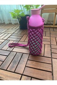 Vetchdesign Nakışlı Suluklu Pembe Beslenme Çantası