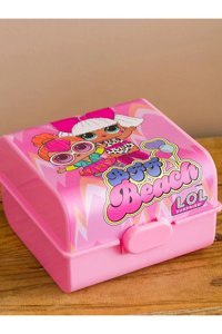 Lc Waikiki Baskılı Yıkanabilir Pembe Beslenme Çantası
