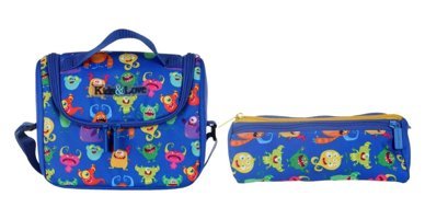 Kaukko Kids & Love Gümüş Beslenme Çantası + Kalemlikli