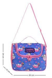 Waddell 1020 Unicornlu Yıkanabilir Organik Beyaz Beslenme Çantası