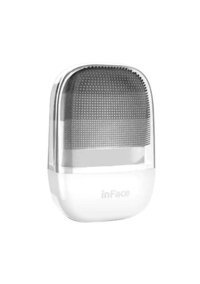 Xiaomi Inface Sonic 400 mAH Tüm Ciltler İçin 1 Başlıklı Fırçalı Silikon Şarjlı Titreşimli Yüz Temizleme Cihazı Gri