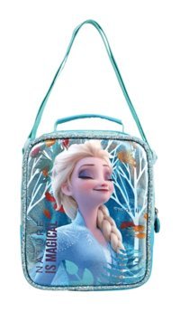 Frocx OTTO-5136 Baskılı Termoslu Anna - Elsa Mavi Beslenme Çantası