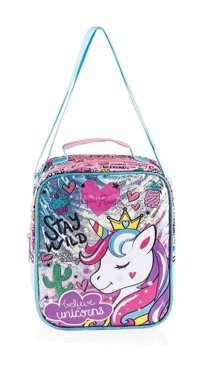Mikro Unicorn Unicornlu Yıkanabilir Çok Renkli Beslenme Çantası
