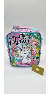 Mats Çanta Hawaii Unicornlu Termoslu Pembe Beslenme Çantası