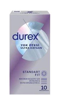 Durex Yok Ötesi Ultra Kaygan Standart Fit İnce Prezervatif 10x1 Adet