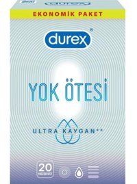 Durex Yok Ötesi Ultra Kaygan İnce Prezervatif 20x1 Adet