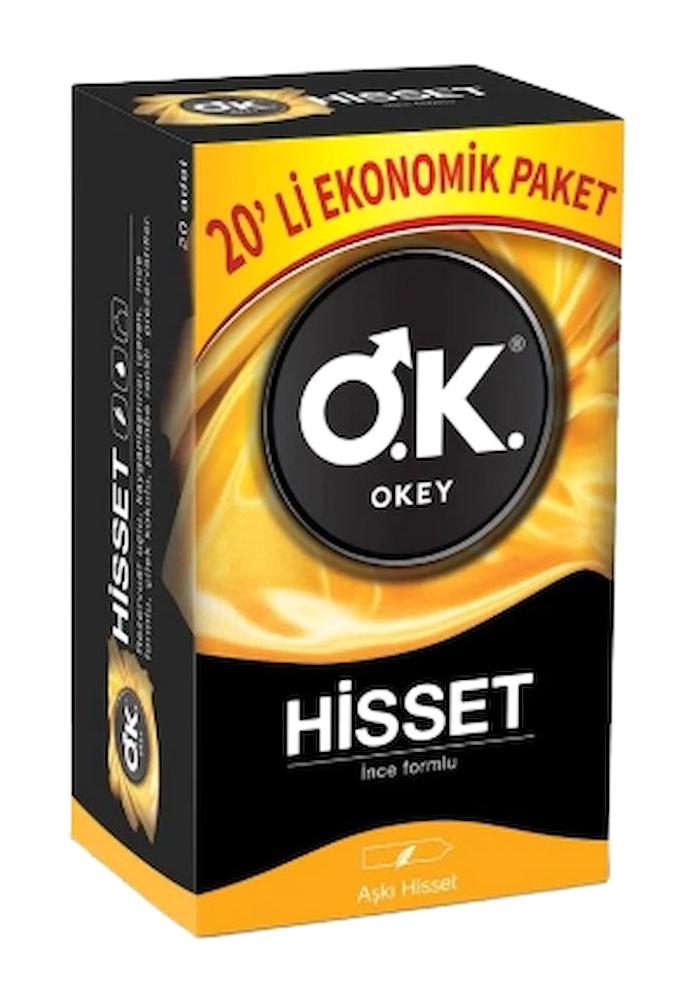 Okey Hisset Ekonomik Boy Ultra İnce Prezervatif 20x24 Adet
