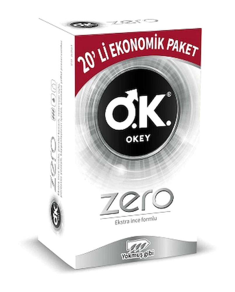 Okey Zero Ekonomik Paket Ultra İnce Prezervatif 20x12 Adet