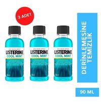 Listerine Cool Mint Nane Aromalı 95x3 ml Ağız Gargarası