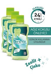 Denthor Alkolsüz Çinko Aromalı 400x3 ml Ağız Gargarası