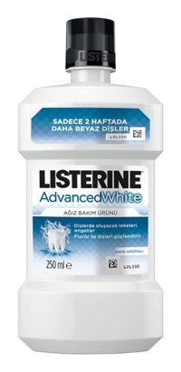 Listerine Advanced White Florürlü Nane Aromalı 250 ml Ağız Gargarası