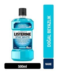Listerine Stay White Alkolsüz Nane Aromalı 500 ml Ağız Gargarası