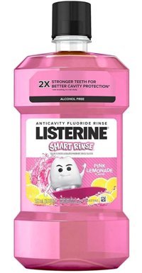 Listerine Smart Rinse Alkolsüz Florürlü Limon Aromalı 500 ml Ağız Gargarası
