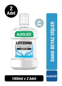 Listerine White Alkolsüz Florürlü Nane Aromalı 1 ltx2 ml Ağız Gargarası