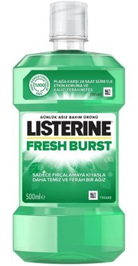 Listerine Fresh Burst Nane Aromalı 500 ml Ağız Gargarası