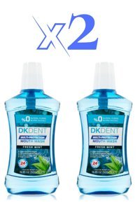 Dkdent Alkolsüz Florürsüz Nane Aromalı 500x2 ml Ağız Gargarası