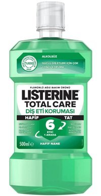Listerine Alkolsüz Florürlü Nane Aromalı 500 ml Ağız Gargarası