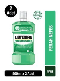 Listerine Fresh Burst Nane Aromalı 500x2 ml Ağız Gargarası