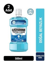 Listerine Stay White Florürlü Nane Aromalı 500x2 ml Ağız Gargarası