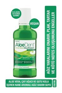 Aloedent Alkolsüz Florürsüz Aloevera-Çay Ağacı Aromalı 250 ml Ağız Gargarası