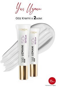 L'oréal Paris Yaş Uzmanı Yenileyici 50+ Tüm Ciltler İçin Göz Çevresi Kremi Tüp Göz Kremi 2x15 ml