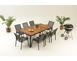 Divona Home Berus Metal 8'li Bahçe Koltuğu Haki