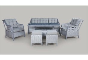 Adım Shops Metal 7'li Bahçe Koltuğu Gri