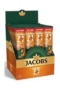 Jacobs 3'ü 1 Arada Paket Granül Kahve 40x16 gr