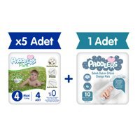 Paddlers Pure 4 Numara Cırtlı Bebek Bezi 4'lü
