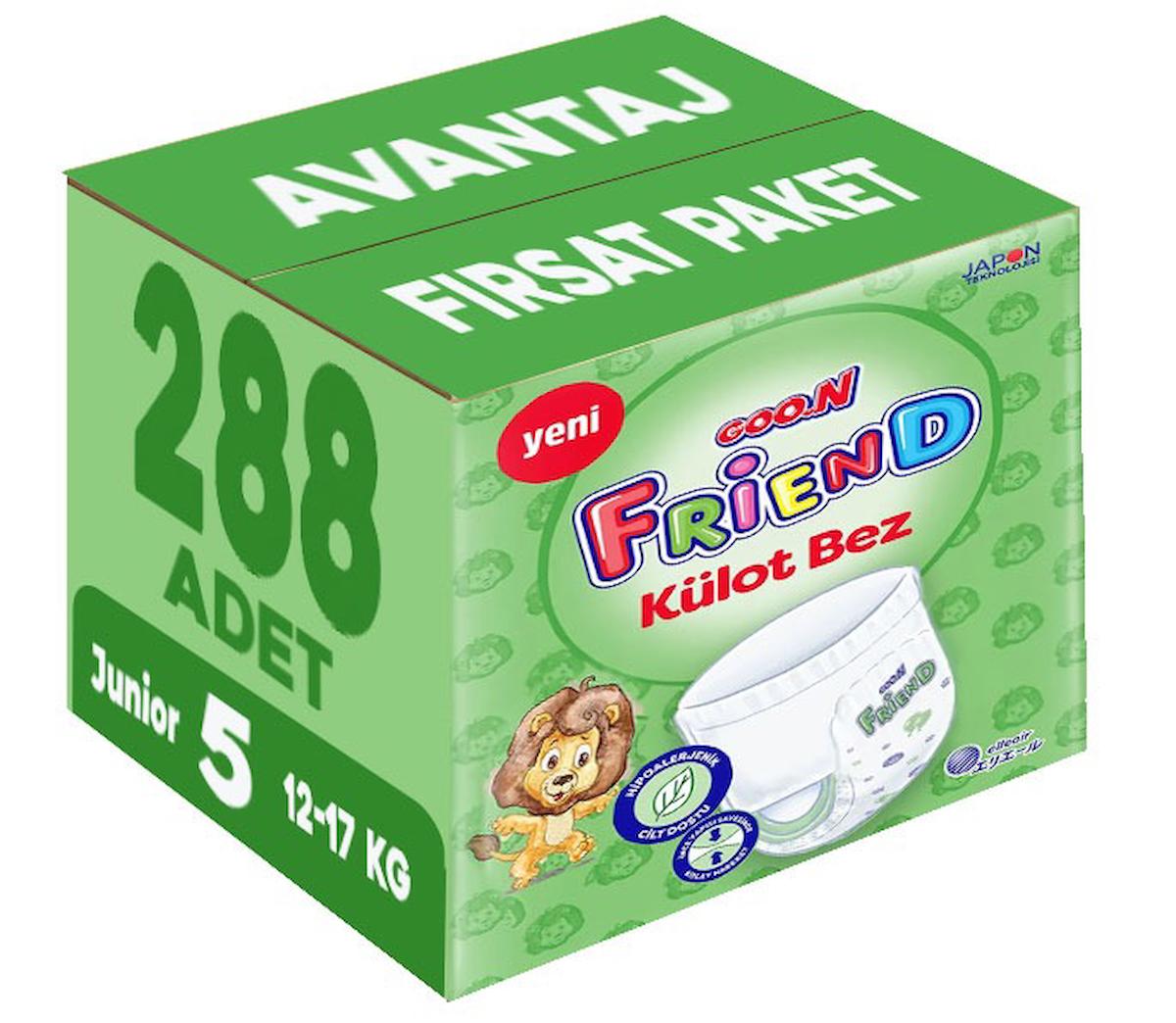 Goon Friend 5 Numara Külot Bebek Bezi 288'li