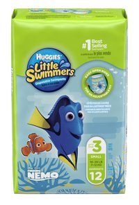 Huggies Little Swimmers 3 Numara Yıkanabilir Mayo Bebek Bezi 12'li