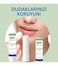 Roa Bitkisel Doğal Aloe Vera Yetişkin Dudak Nemlendirici Krem 5 gr