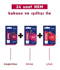 Nivea Böğürtlenli-Çilekli-Kirazlı Yetişkin Dudak Nemlendirici Krem 3x4.8 gr