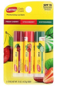 Carmex Çilekli-Keklik Üzümlü-Kirazlı Yetişkin Dudak Nemlendirici Balm 3x4.25 gr