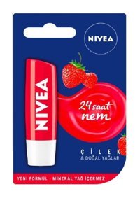Nivea Çilekli Yetişkin Dudak Nemlendirici Krem 4.8 gr